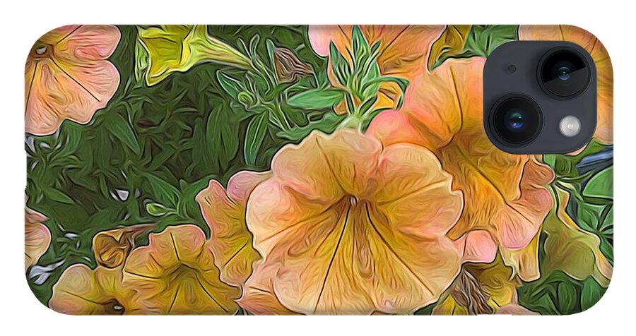 Peach Petunias - Phone Case