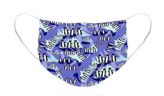 Penguins Pattern - Face Mask