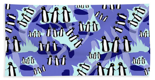 Penguins Pattern - Bath Towel