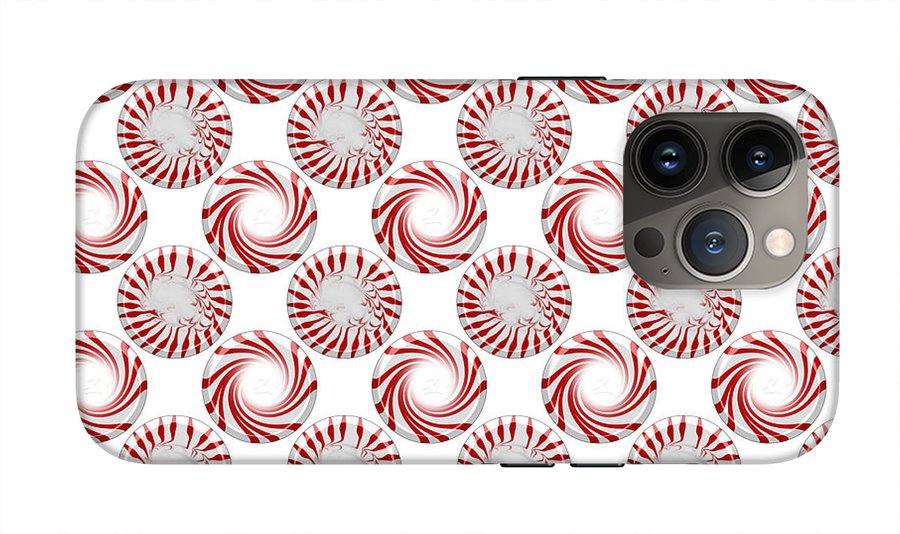 Peppermint Candy Dots - Phone Case