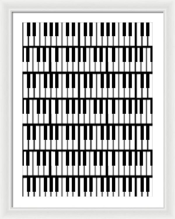 Piano Keys - Framed Print