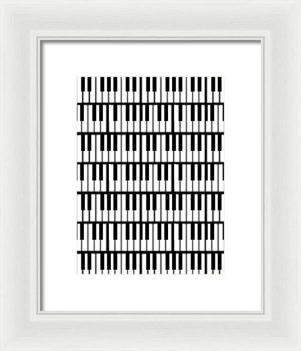 Piano Keys - Framed Print