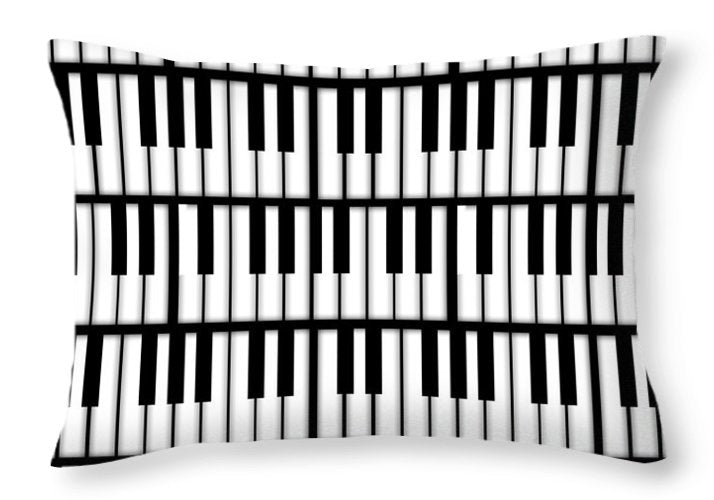 Piano Keys - Throw Pillow