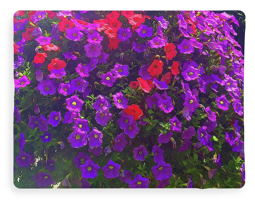 Pile Of Petunias - Blanket