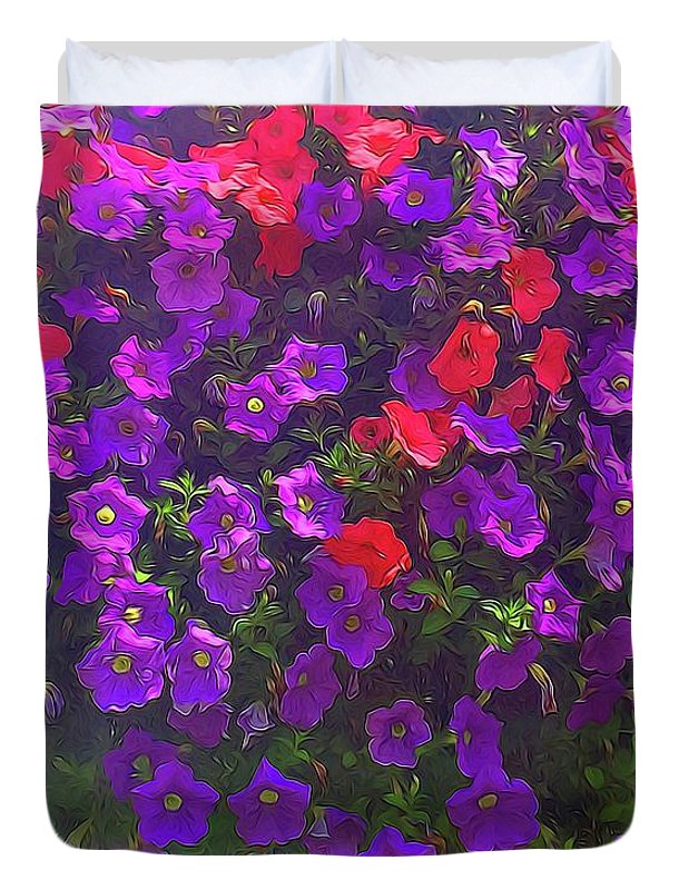 Pile Of Petunias - Duvet Cover