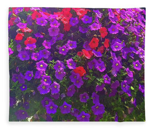 Pile Of Petunias - Blanket