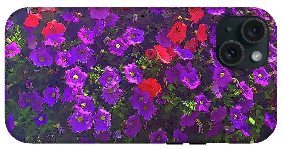 Pile Of Petunias - Phone Case