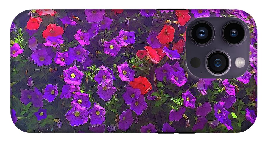 Pile Of Petunias - Phone Case