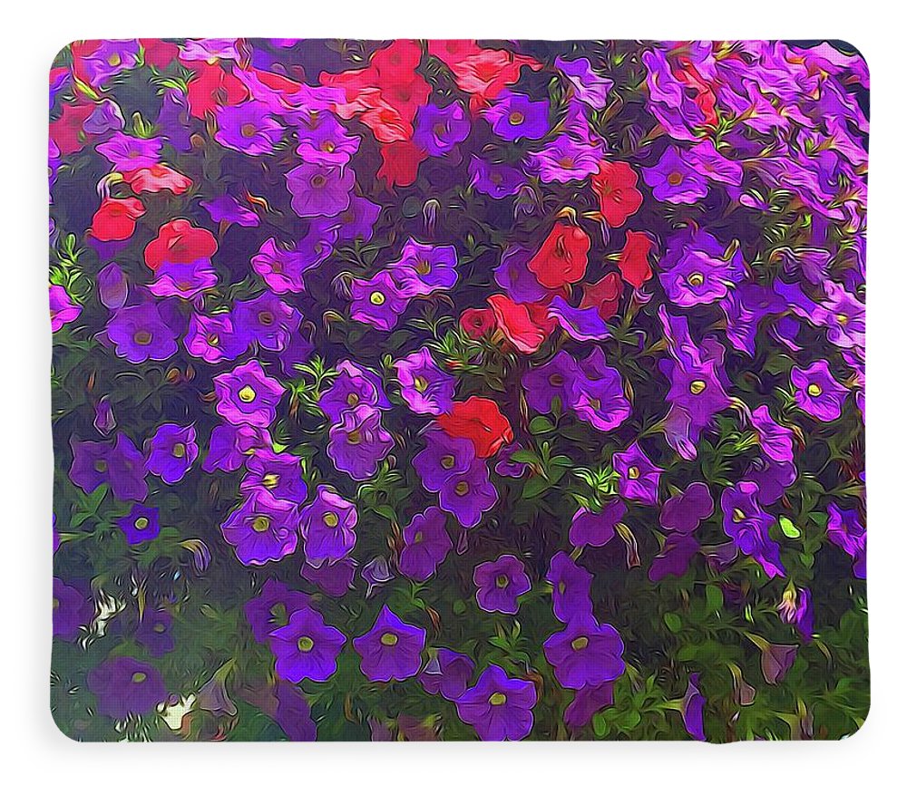 Pile Of Petunias - Blanket