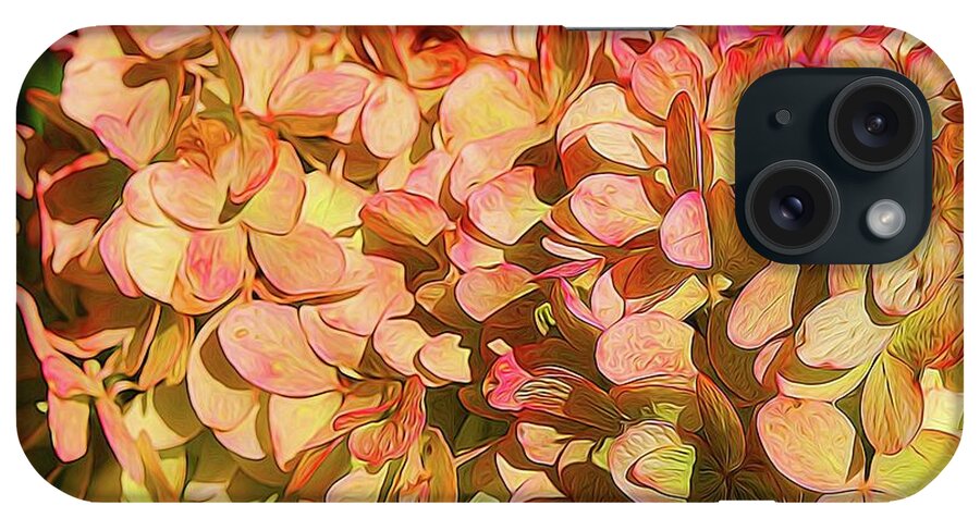 Pink and Creamy Hydrangea - Phone Case