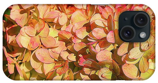Pink and Creamy Hydrangea - Phone Case