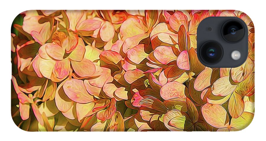 Pink and Creamy Hydrangea - Phone Case
