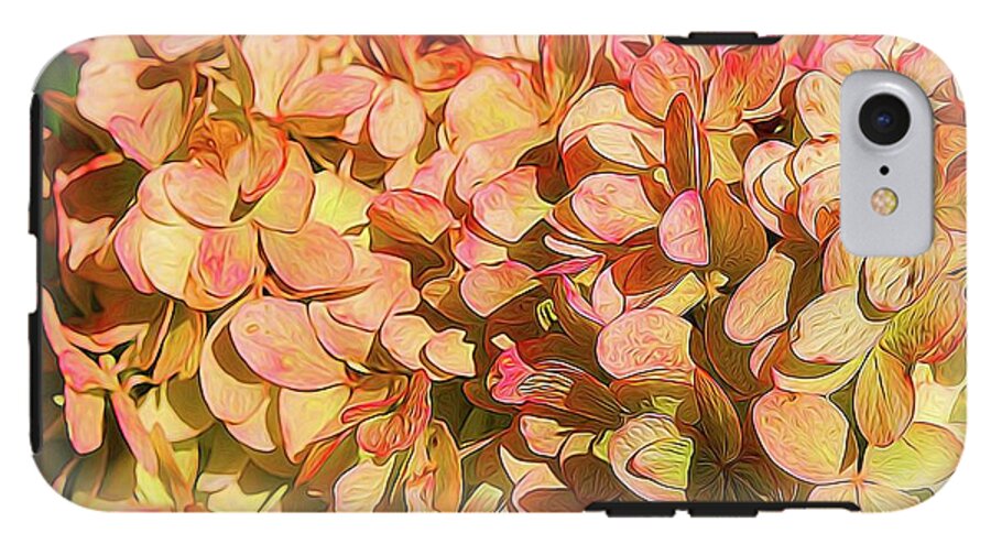 Pink and Creamy Hydrangea - Phone Case