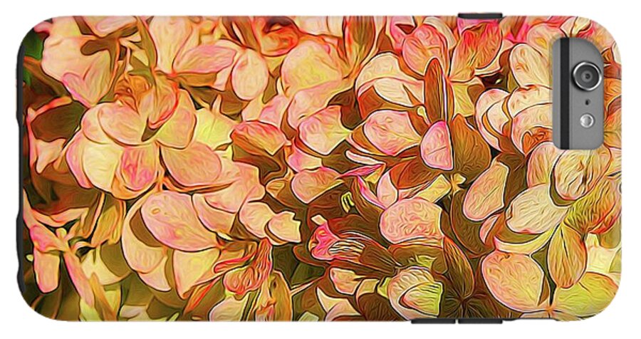 Pink and Creamy Hydrangea - Phone Case