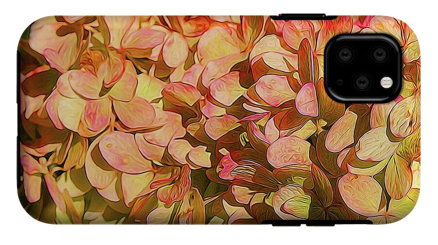 Pink and Creamy Hydrangea - Phone Case
