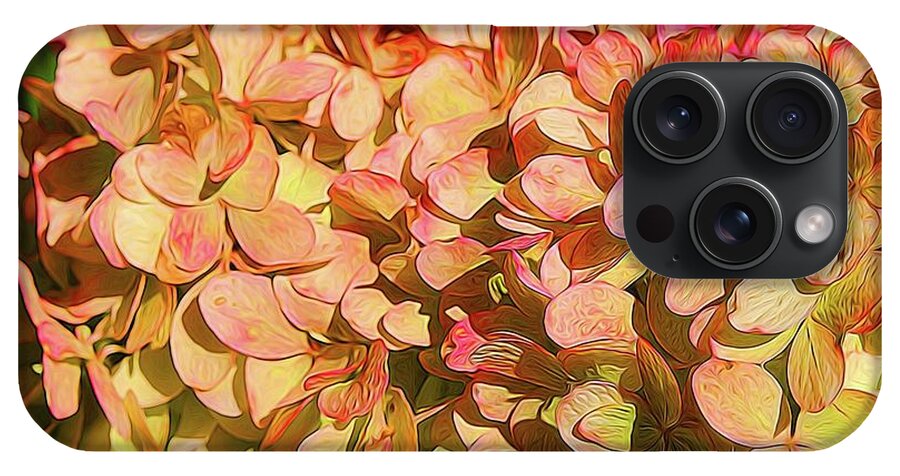 Pink and Creamy Hydrangea - Phone Case