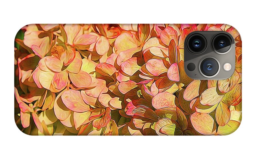 Pink and Creamy Hydrangea - Phone Case