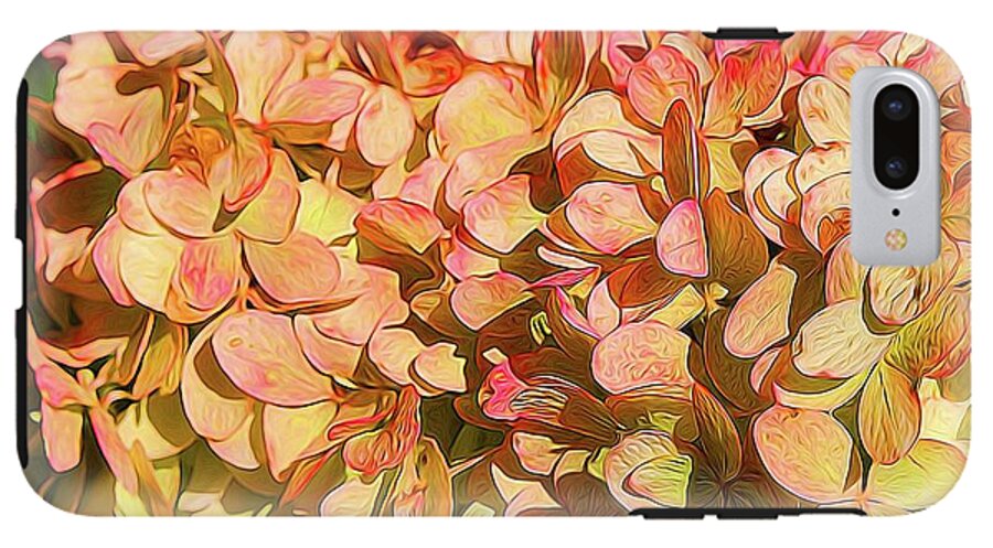 Pink and Creamy Hydrangea - Phone Case