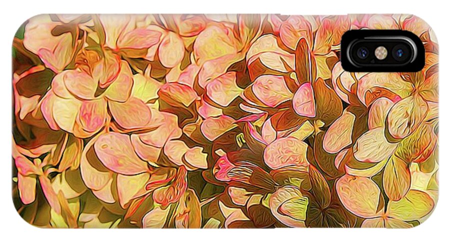 Pink and Creamy Hydrangea - Phone Case