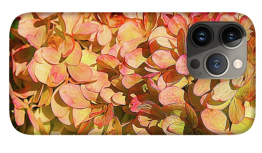 Pink and Creamy Hydrangea - Phone Case