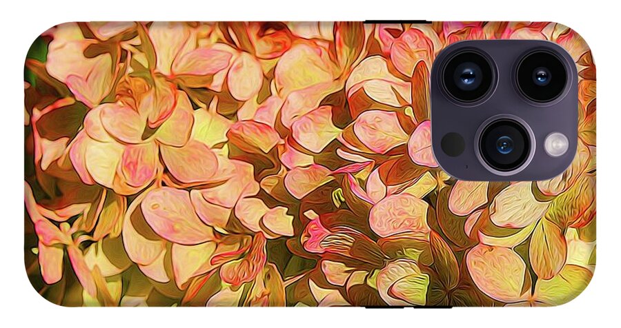 Pink and Creamy Hydrangea - Phone Case
