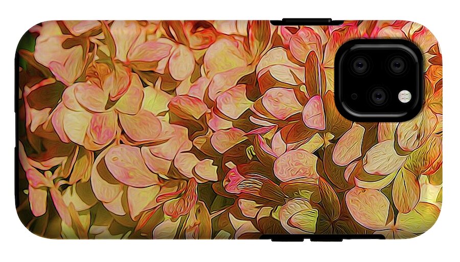 Pink and Creamy Hydrangea - Phone Case