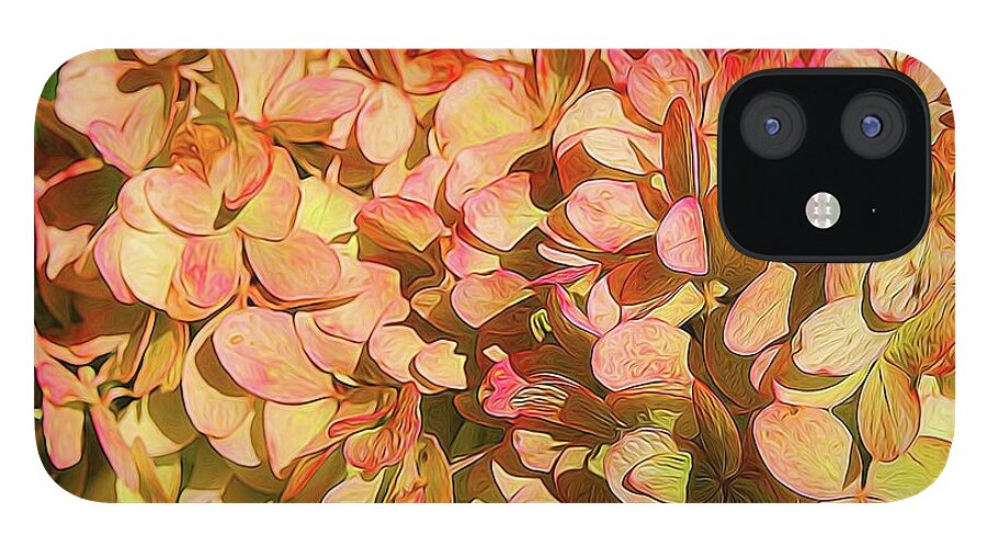 Pink and Creamy Hydrangea - Phone Case