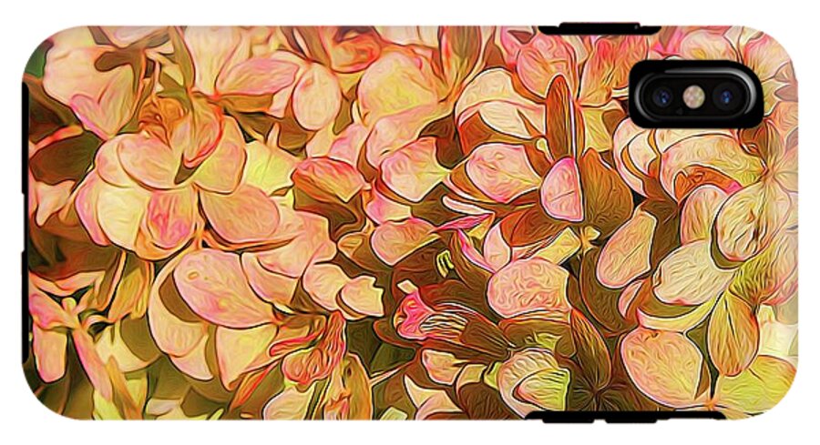 Pink and Creamy Hydrangea - Phone Case