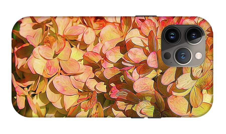 Pink and Creamy Hydrangea - Phone Case