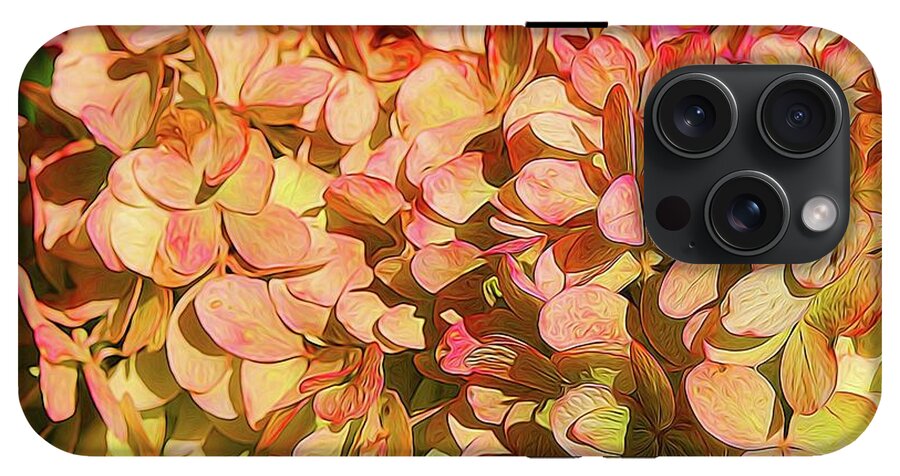 Pink and Creamy Hydrangea - Phone Case