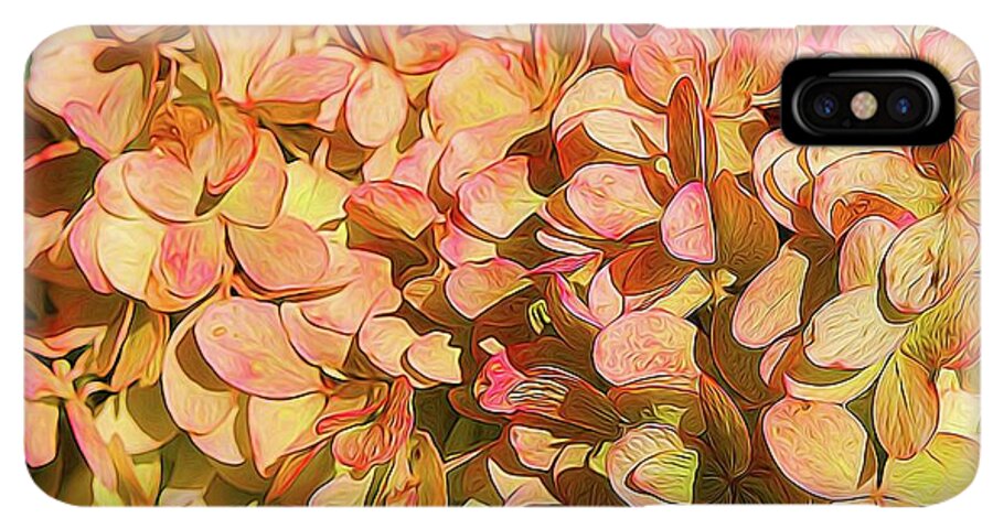 Pink and Creamy Hydrangea - Phone Case