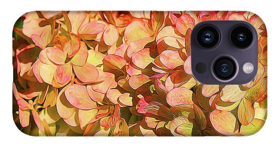 Pink and Creamy Hydrangea - Phone Case