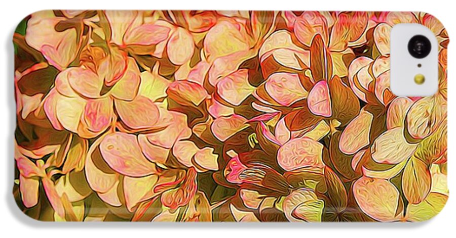 Pink and Creamy Hydrangea - Phone Case