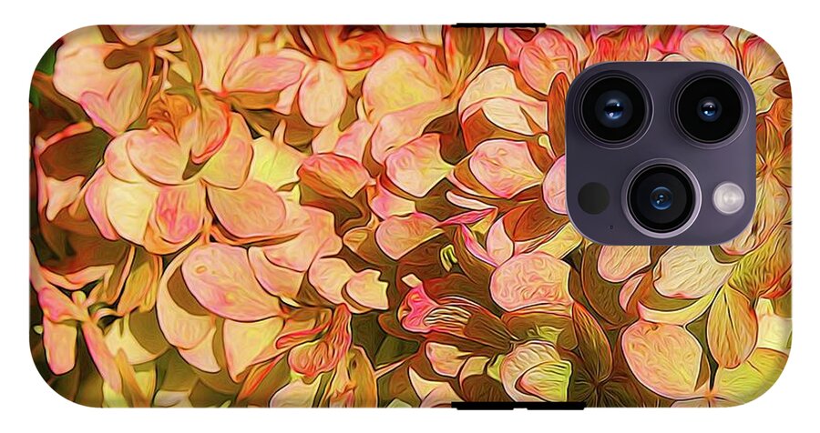 Pink and Creamy Hydrangea - Phone Case