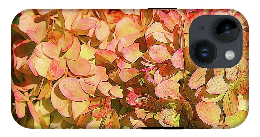 Pink and Creamy Hydrangea - Phone Case