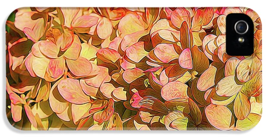 Pink and Creamy Hydrangea - Phone Case