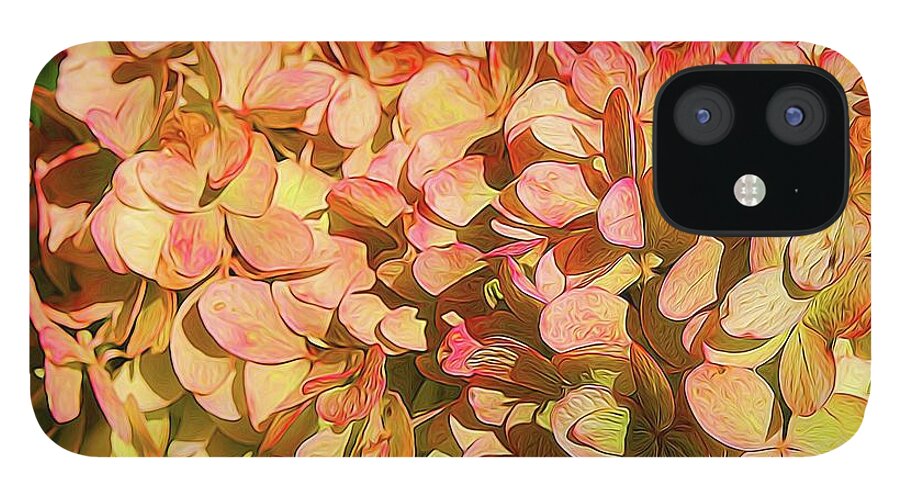 Pink and Creamy Hydrangea - Phone Case