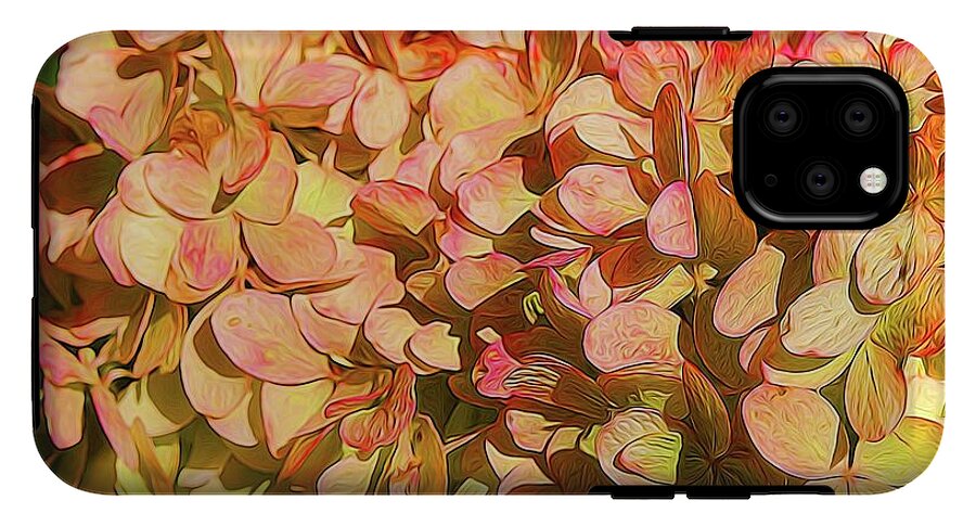 Pink and Creamy Hydrangea - Phone Case