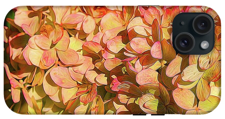 Pink and Creamy Hydrangea - Phone Case