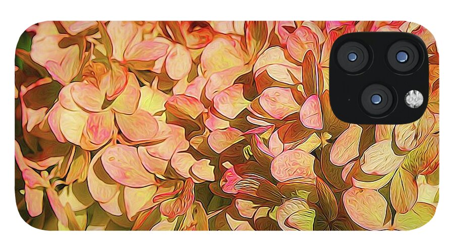 Pink and Creamy Hydrangea - Phone Case