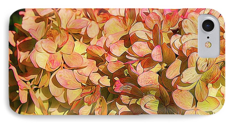 Pink and Creamy Hydrangea - Phone Case