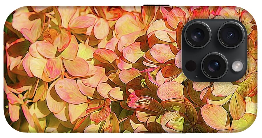 Pink and Creamy Hydrangea - Phone Case