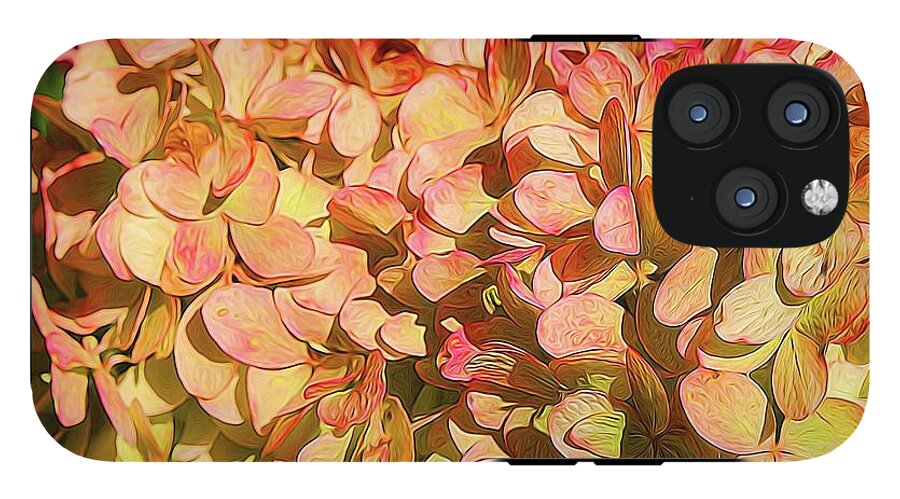 Pink and Creamy Hydrangea - Phone Case