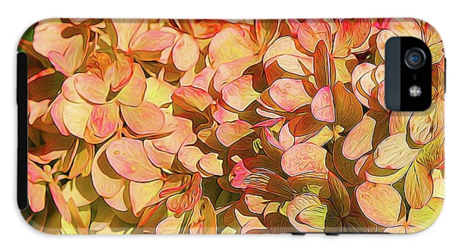 Pink and Creamy Hydrangea - Phone Case