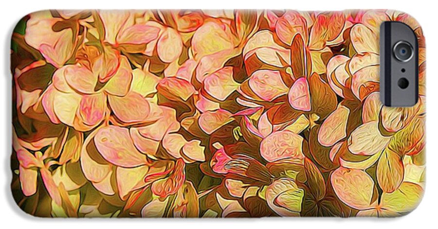 Pink and Creamy Hydrangea - Phone Case