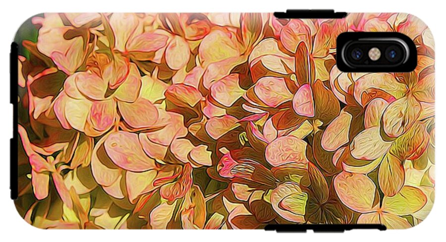 Pink and Creamy Hydrangea - Phone Case