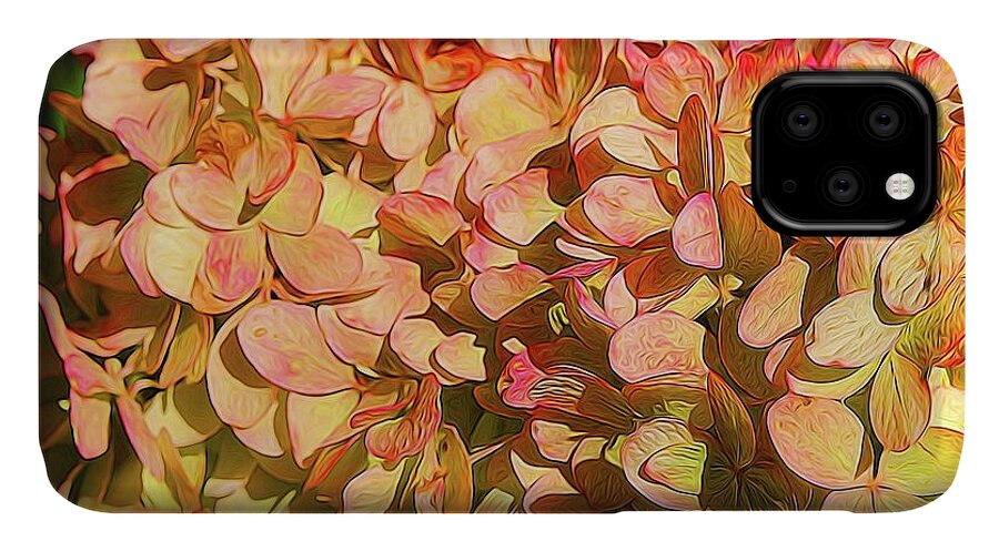 Pink and Creamy Hydrangea - Phone Case