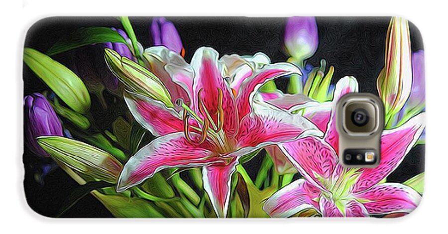 Pink and White Lily Bouquet - Phone Case