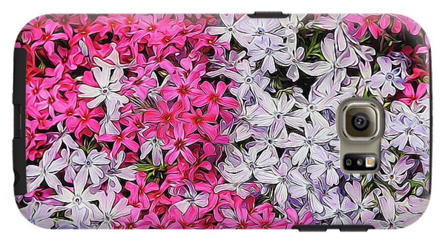 Pink and White Phlox - Phone Case
