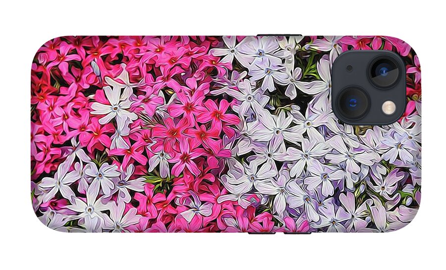 Pink and White Phlox - Phone Case